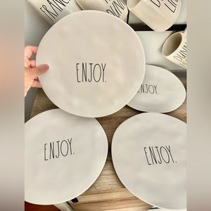 Rae Dunn “Enjoy” dining plates